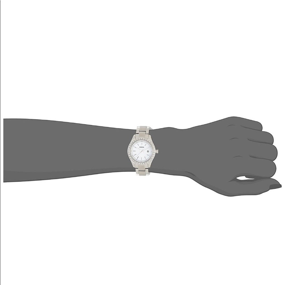 Women’s ES2998 Stainless Steel Analog White Dial